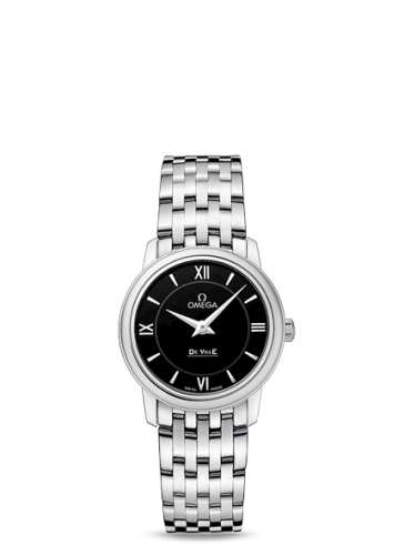 Omega De Ville Prestige Quartz 27.4 Stainless Steel / Black / Bracelet